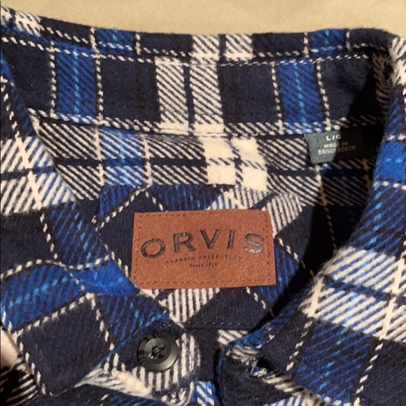 ORVIS blue flannel - Picture 3 of 3